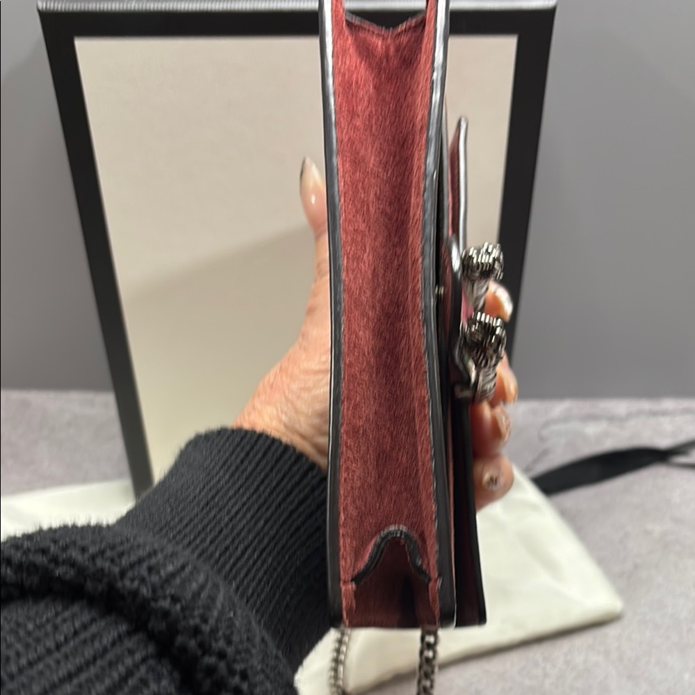 Gucci GG Supreme Monogram Mini Dionysus BLOOM Canvas/suede Shoulder/crossbody/ - Picture 9 of 13